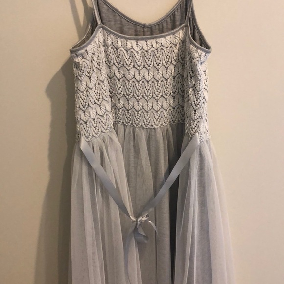 Ruby & Bloom Lace And Tulle Dress Grey, 16 - Picture 5 of 6